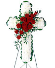Floral Cross Easel